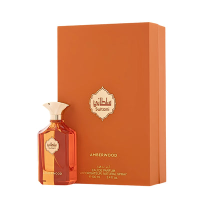 Arabian Oud Sultani Amberwood Eau de Parfum 100ml bottle with box
