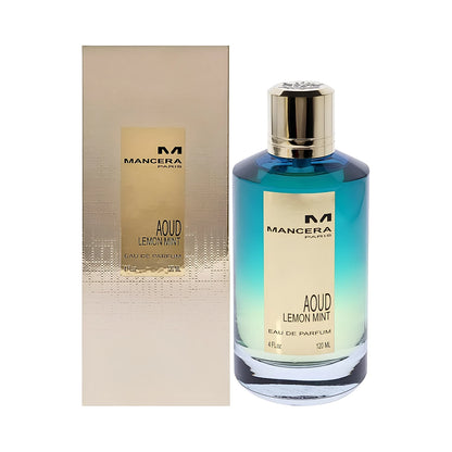 Mancera Aoud Lemon Mint Eau de Parfum 120ml bottle with box