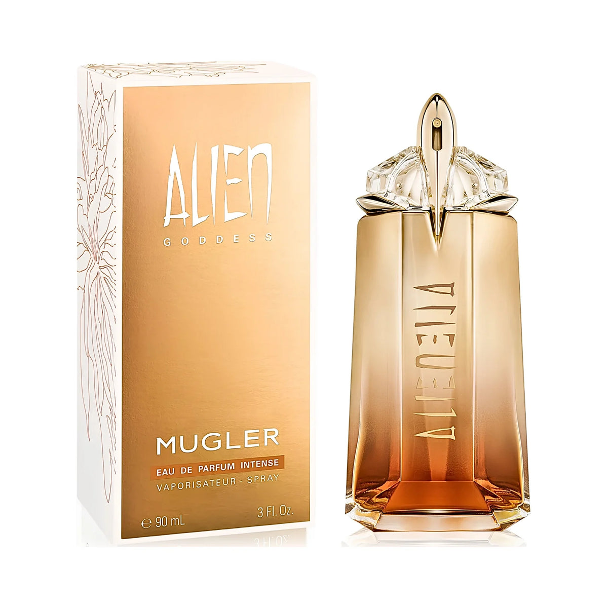 Mugler Alien Goddess Intense Eau de Parfum 90ml bottle with box
