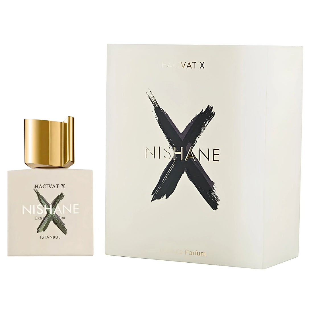 Nishane Hacivat X Extrait de Parfum bottle with box