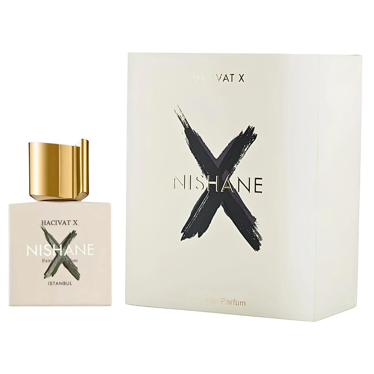 Nishane Hacivat X Extrait de Parfum bottle with box