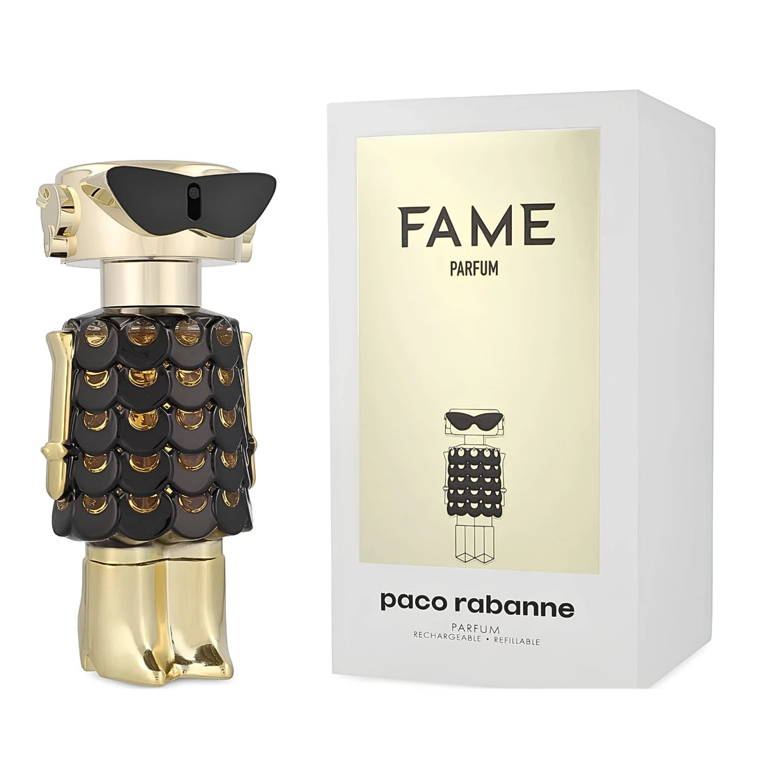 Rabanne Fame Parfum 80ml bottle with box