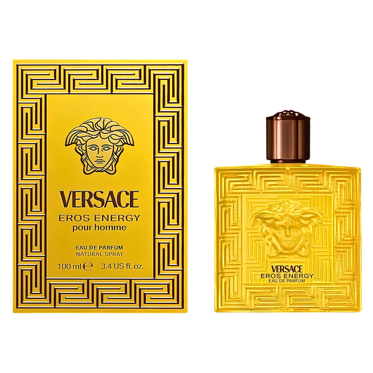 Versace Eros Energy Eau de Parfum 100ml bottle with box