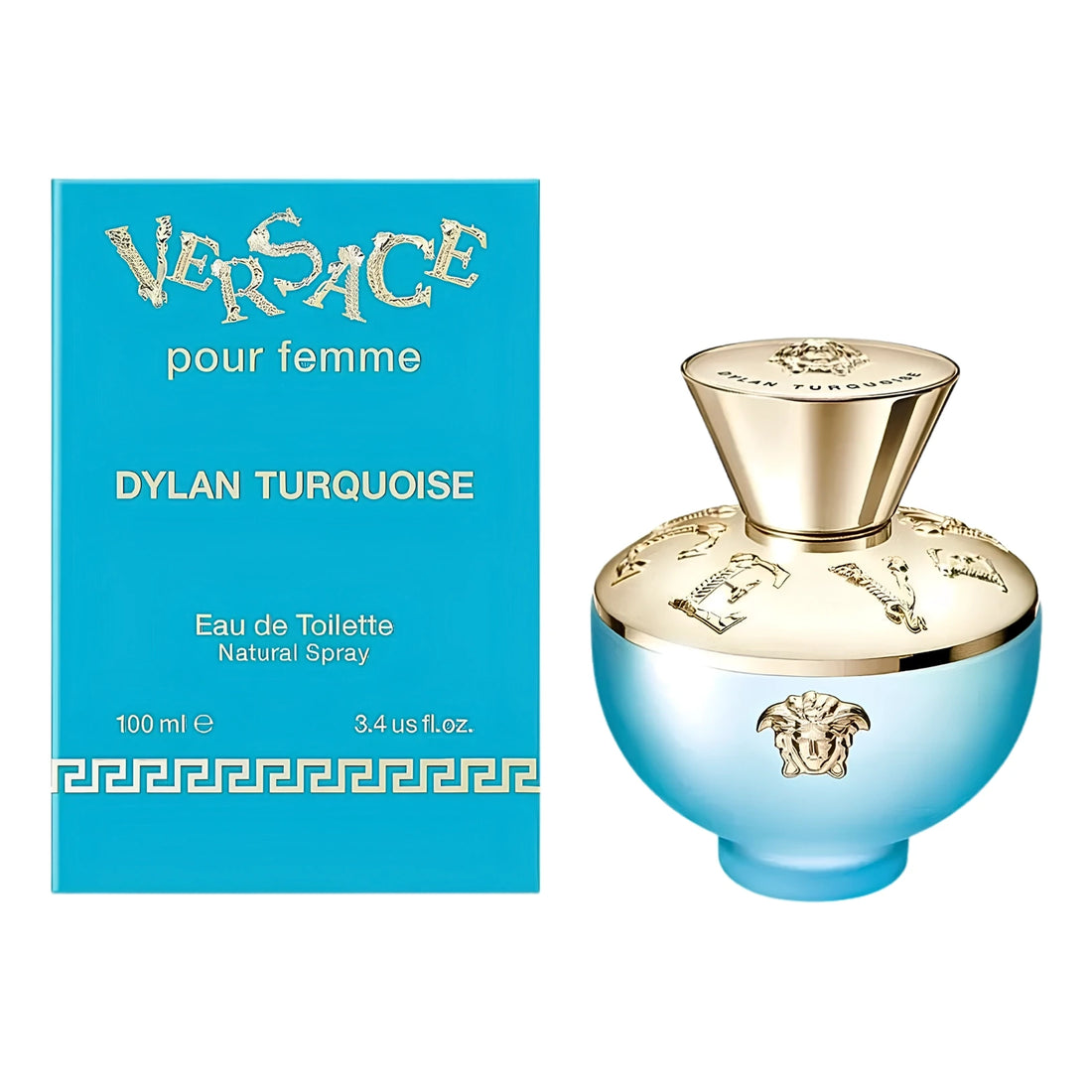 Versace Pour Femme Dylan Turquoise Eau de Toilette 100ml bottle with box